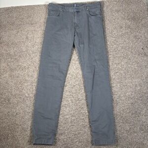 Meyer M5 Pants Mens 34x34 Gray Slim Chino Stretch Five Pocket Casual Trousers